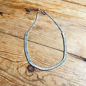 Vintage Clear & Silver Rhinestone Necklace